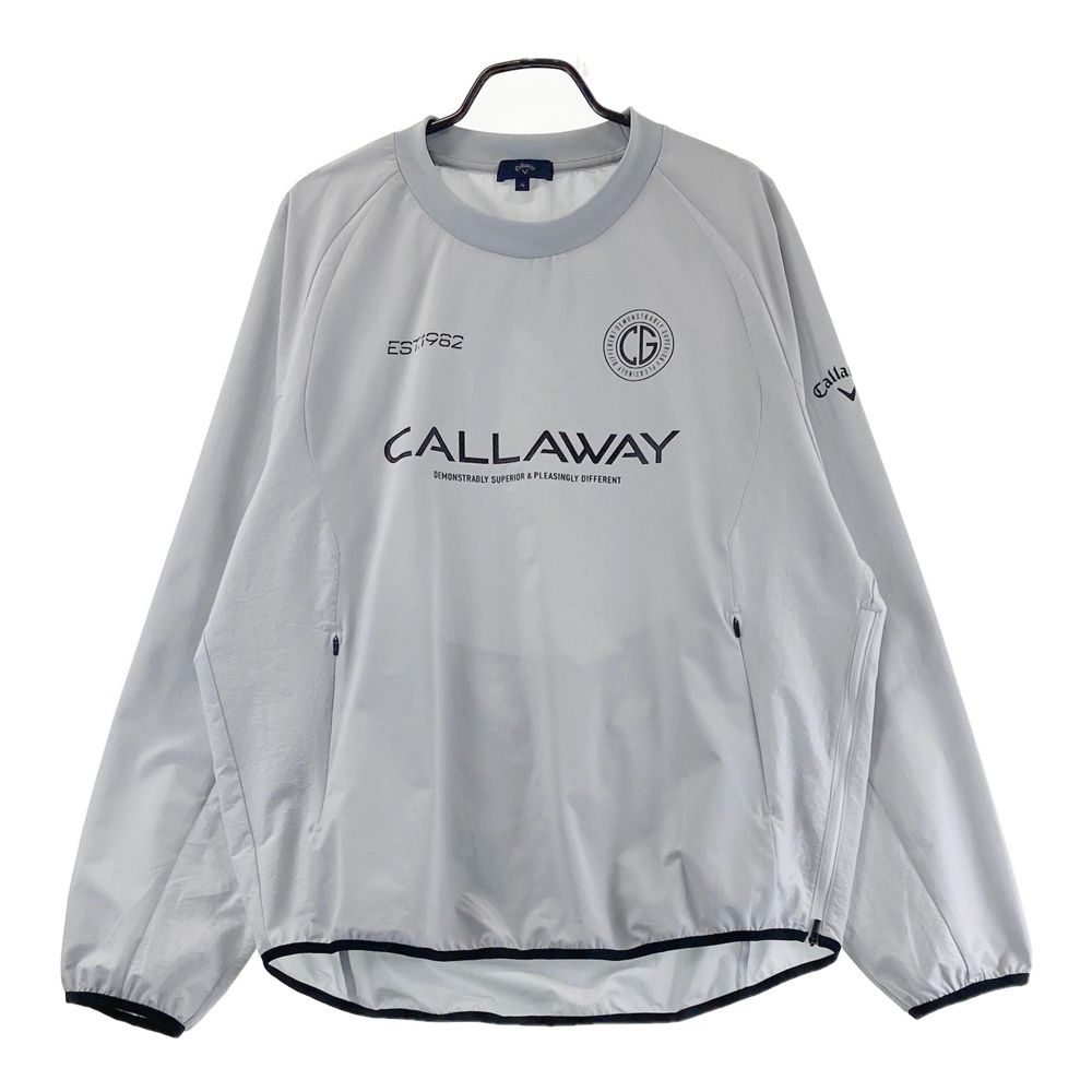 サイズ 4L CALLAWAY キャロウェイ モデル 長袖ブルゾン ロゴ グレー系 240101560169 ゴルフウェア メンズ ストスト