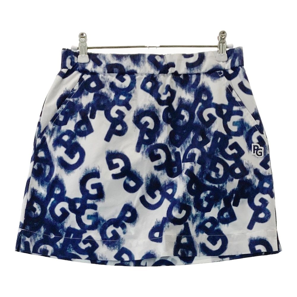 サイズ 0 PGG PEARLY GATES パーリーゲイツ スカート 総柄 ネイビー系 240101561255 ゴルフウェア レディース ストスト
