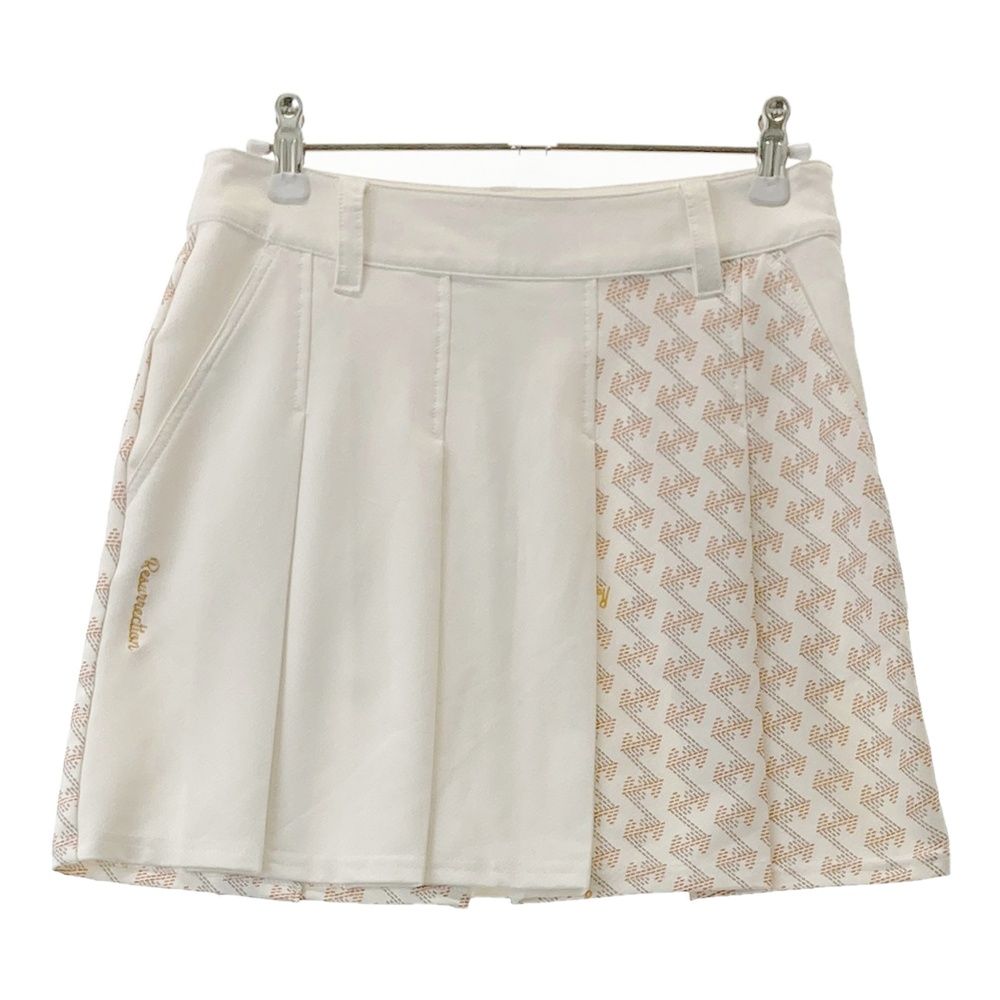 サイズ S RESURRECTION レザレクション モデル プリーツスカート 総柄 ホワイト系 240101561311 ゴルフウェア レディース ストスト