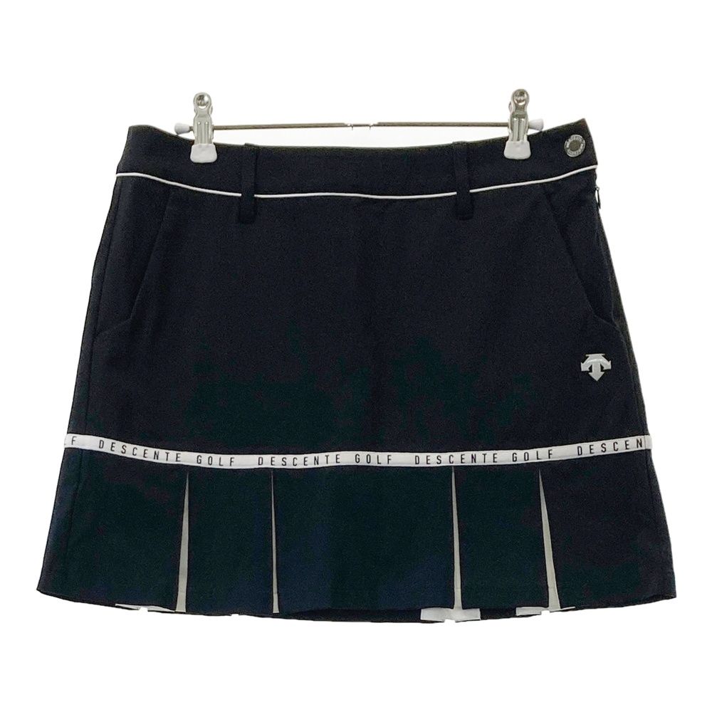 サイズ 67 L GOLF デサントゴルフ インナー付 プリーツスカート ブラック系 ゴルフウェア レディース ストスト