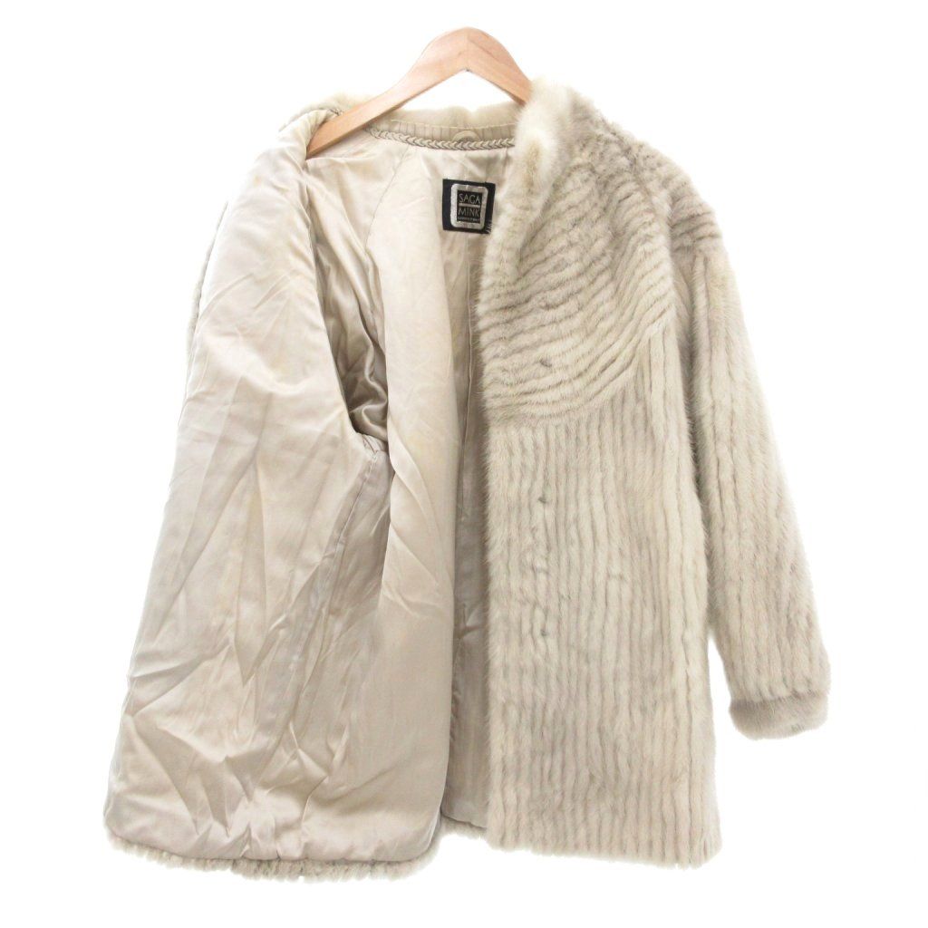 サガミンク SAGA MINK 銀サガ サファイアミンク ファー コート LL 毛皮