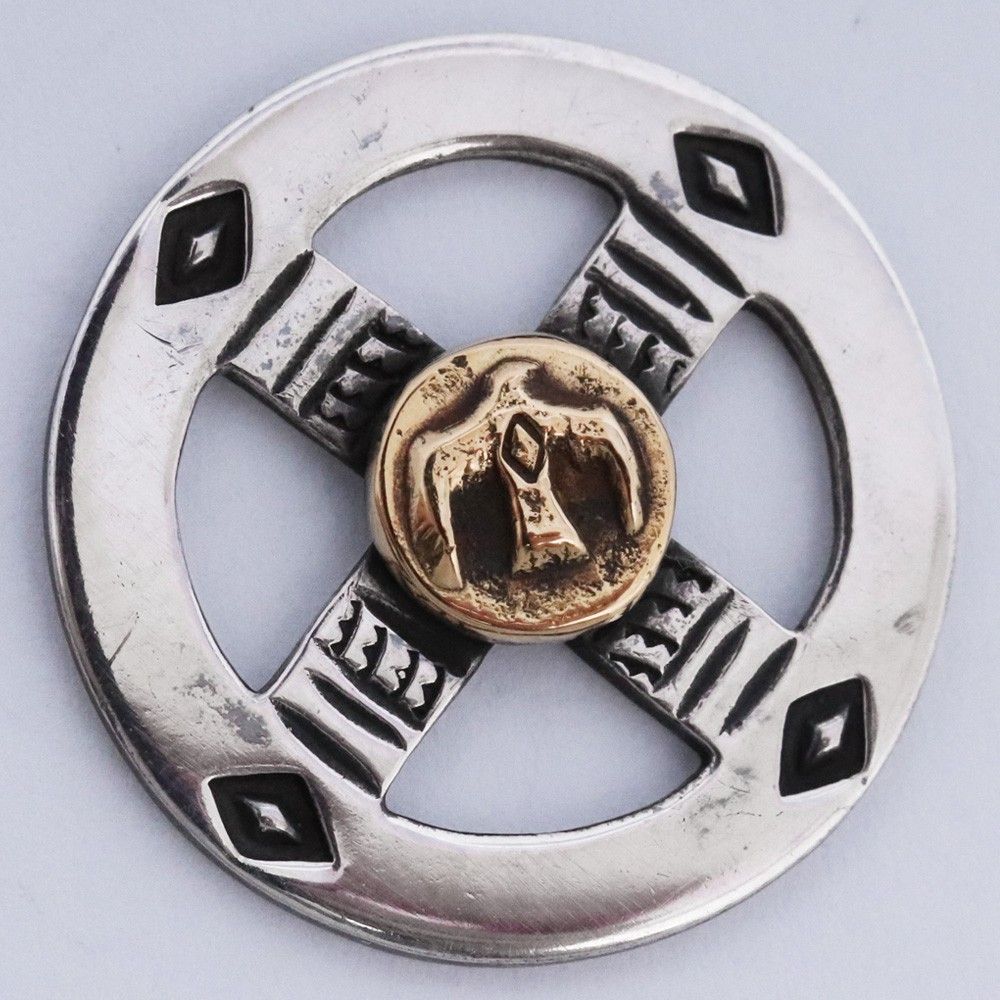 TARO WASHIMI メディスンホイール 18金イーグルメタル シルバー