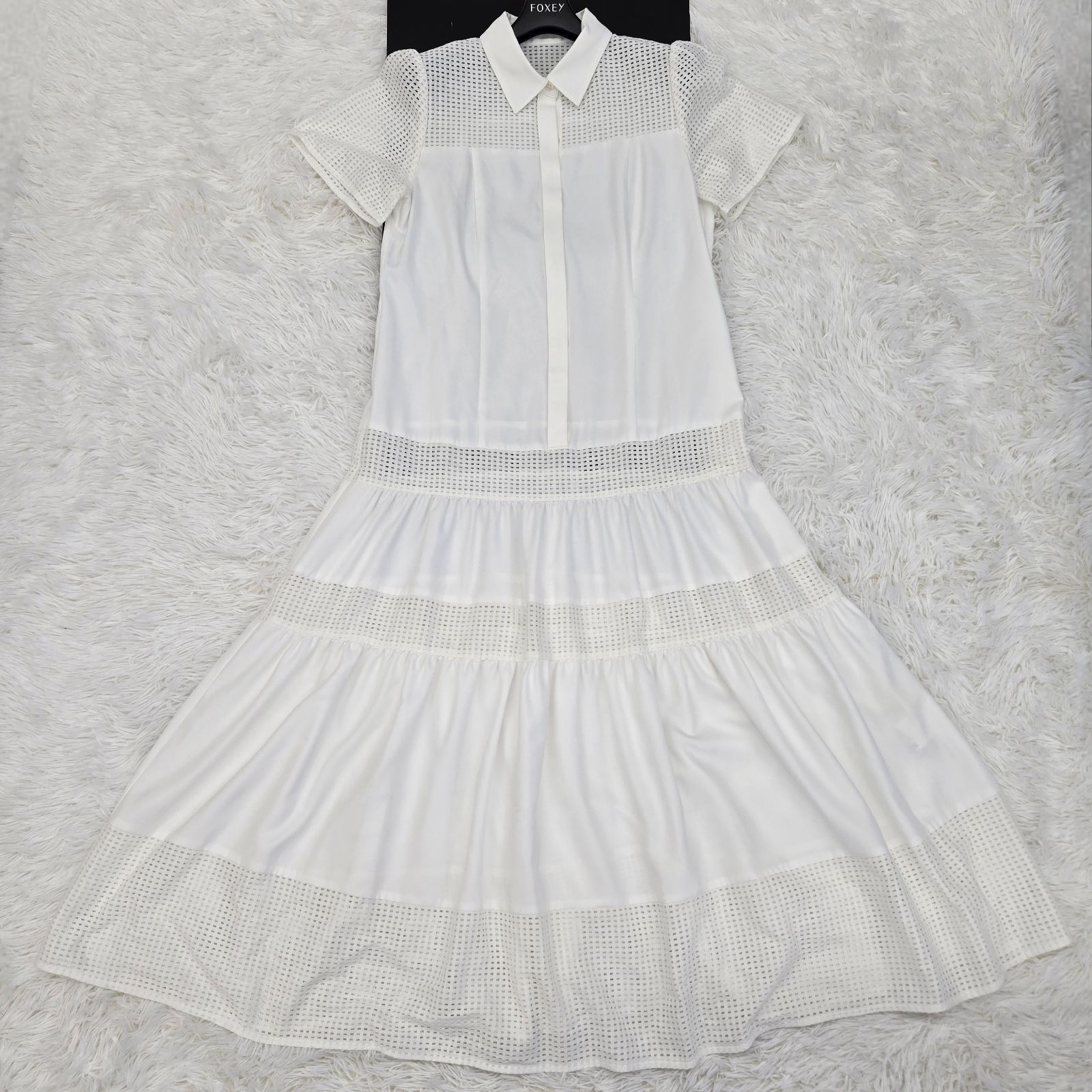 alice+olivia アリス+オリビア チュールトリムミニドレス ミニ 