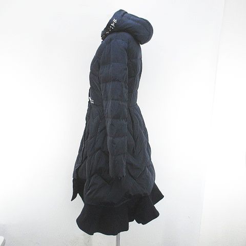 チェスティ Chesty 12W905 ダウンコート 比翼 ロング丈 1 紺系