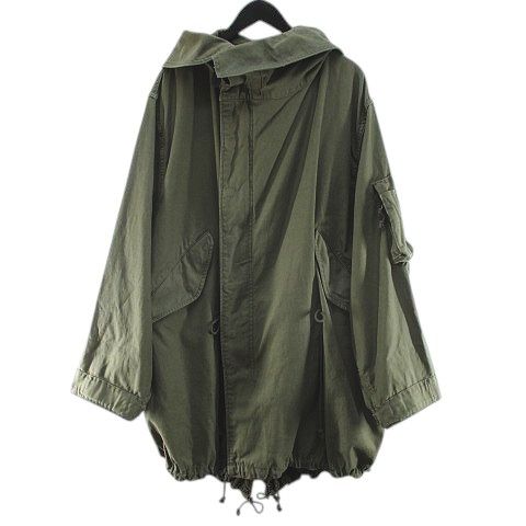 ジョンブル JOHNBULL トップカーキ TOP KHAKI TK233L03 ミリタリー モッズコート M-48 フィッシュテールパーカー SS 緑系 オリーブ 無地 ジップアップ