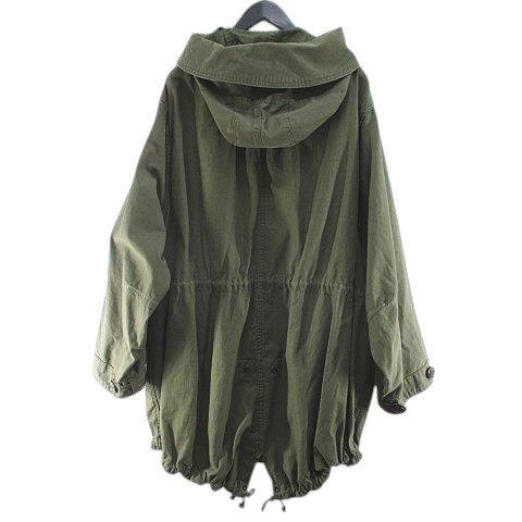 ジョンブル JOHNBULL トップカーキ TOP KHAKI TK233L03 ミリタリー モッズコート M-48 フィッシュテールパーカー SS 緑系 オリーブ 無地 ジップアップ