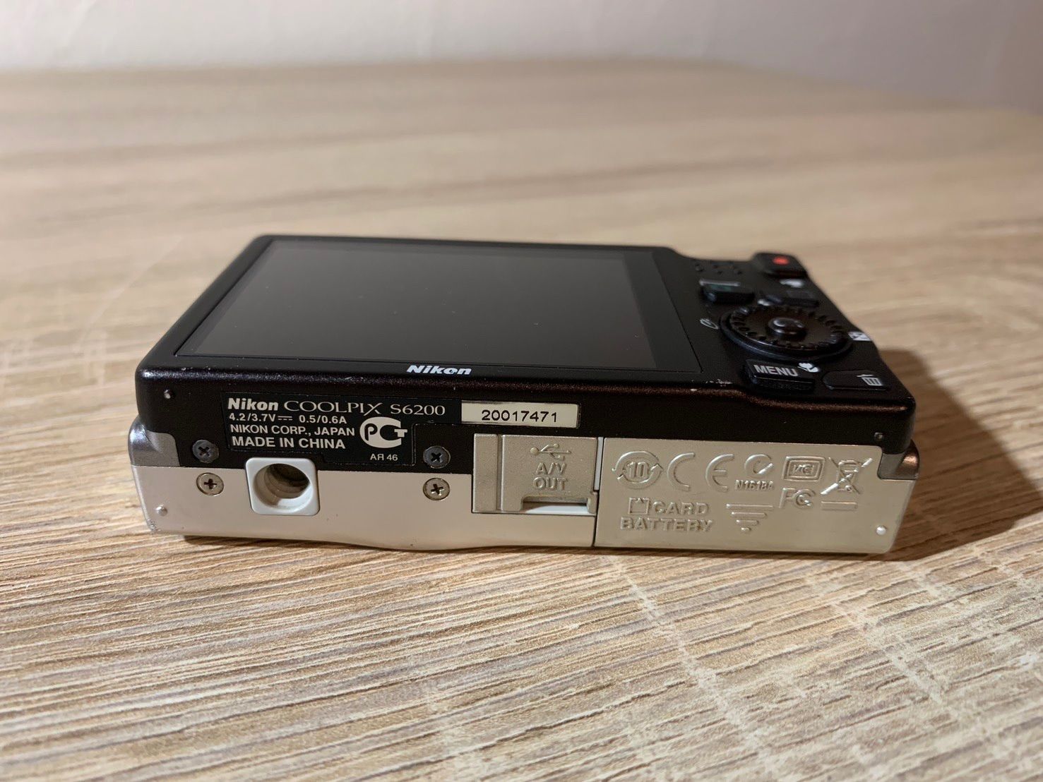 6533 Nikon COOLPIX S6200 シルバー デジカメ 動作確認済み - メルカリ