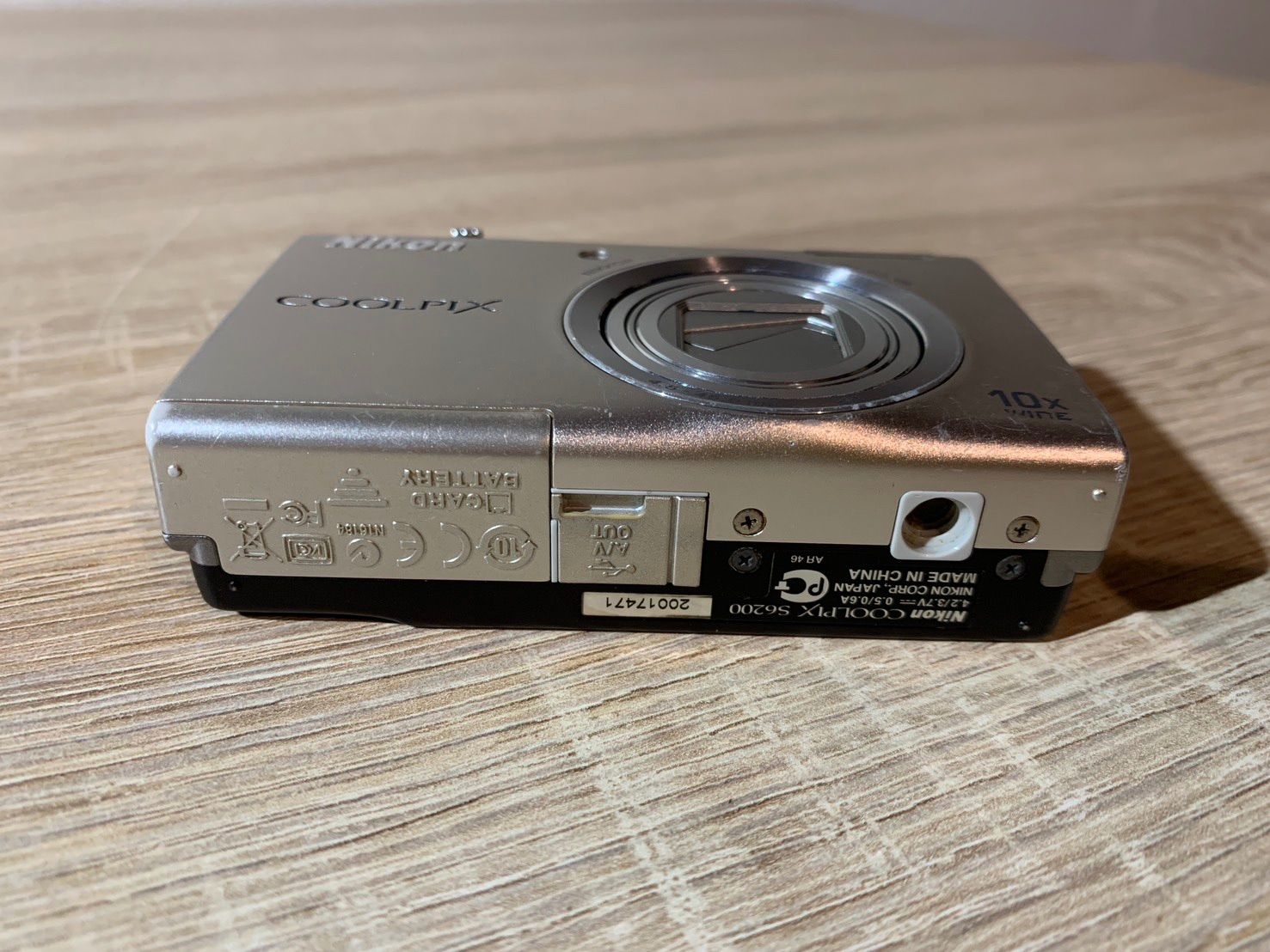 6533 Nikon COOLPIX S6200 シルバー デジカメ 動作確認済み - メルカリ