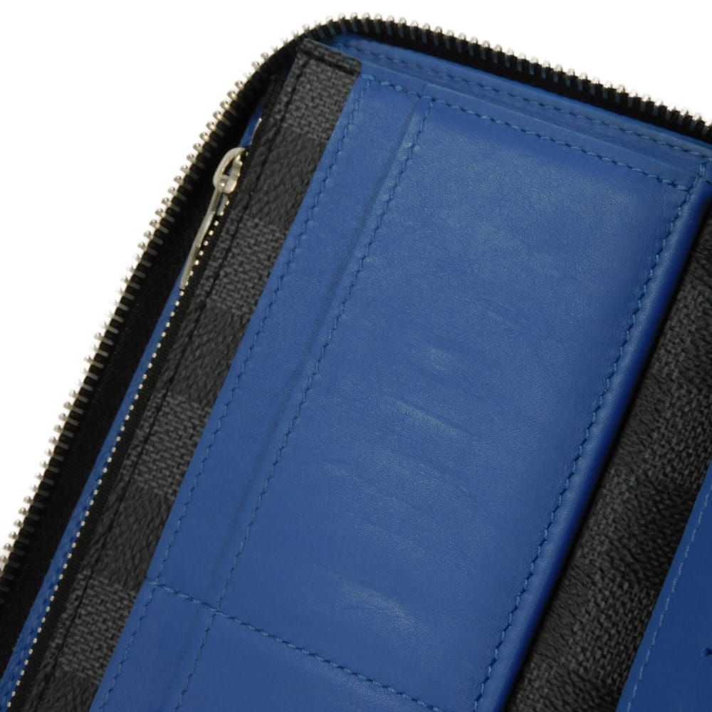 LOUIS VUITTON ルイ ヴィトン ジッピーウォレット ヴェルティカル ロゴ ブラック グレー ラウンドファスナー マチ付き 札入れ カードケース コインケース ロングジップウォレット ダミエ グラフィット ブルー 長財布 N64436 WWW_MERCADOAVALIA_COM_BR