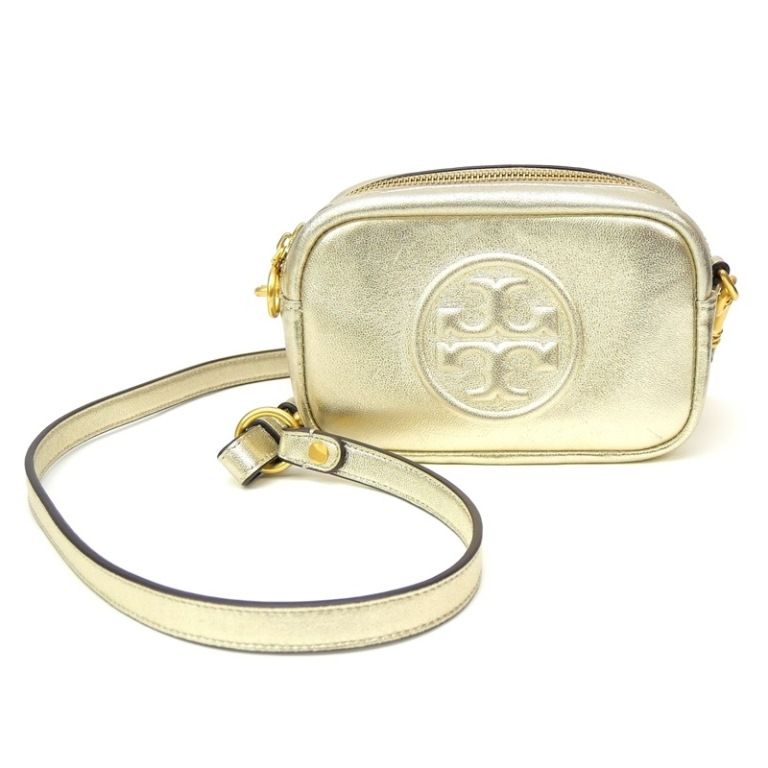 トリーバーチ TORY BURCH ペリー ボンベ ミニバッグ ショルダーバッグ ゴールド