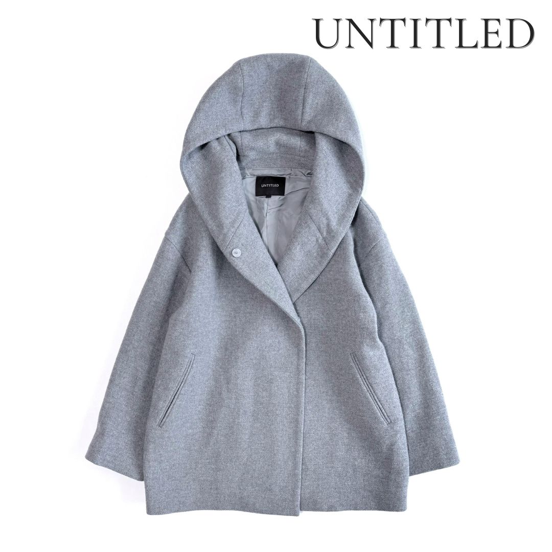 UNTITLED アンタイトル コクーンシルエット フードコート ミドル丈