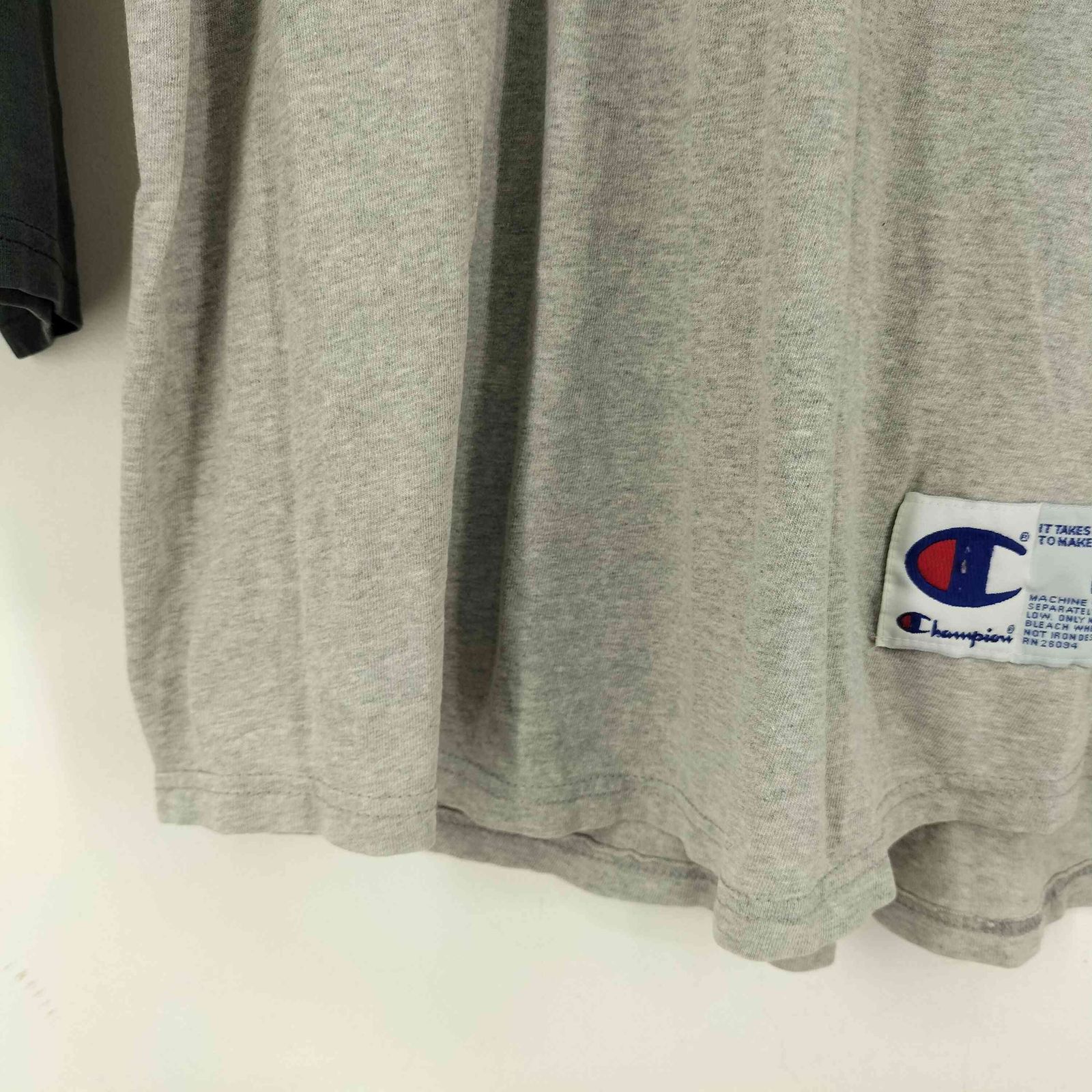 Champion(チャンピオン) RECON 90-00S フロントプリントラグランスリーブTシャツ メンズ import：L 【中古】【ブランド古着バズストア】 チャンピオン Champion RECON 90-00S フロントプリントラグラン