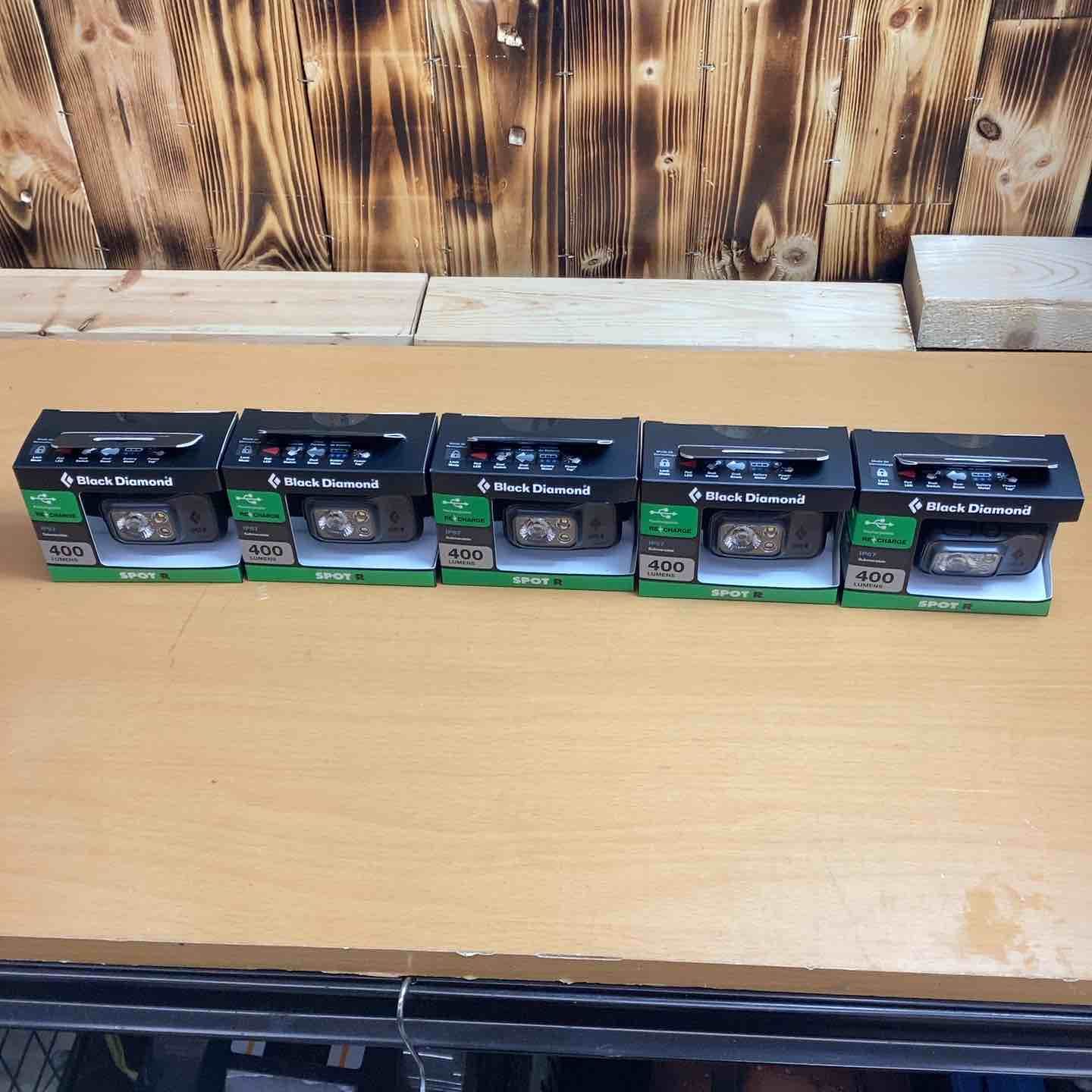 Black Diamond スポット400-R グラファイト 防水機能付き 5個セット 86 グラム軽量型 越谷店