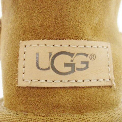  アグ UGG Mini Bailey Bow II ムートンブーツ ショート リボン 裏ファー 7 24 cm 茶 ブラウン 1016501 AO 9 GY 18 ブーツ 靴