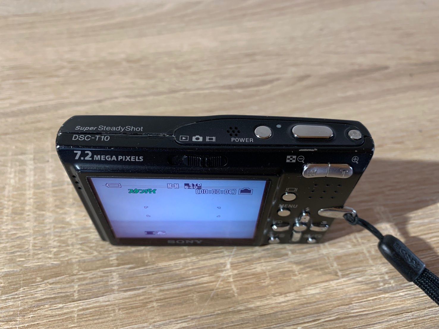 6537 Sony ソニー Cyber-shot DSC-T10 ブラック デジカメ 動作確認済み
