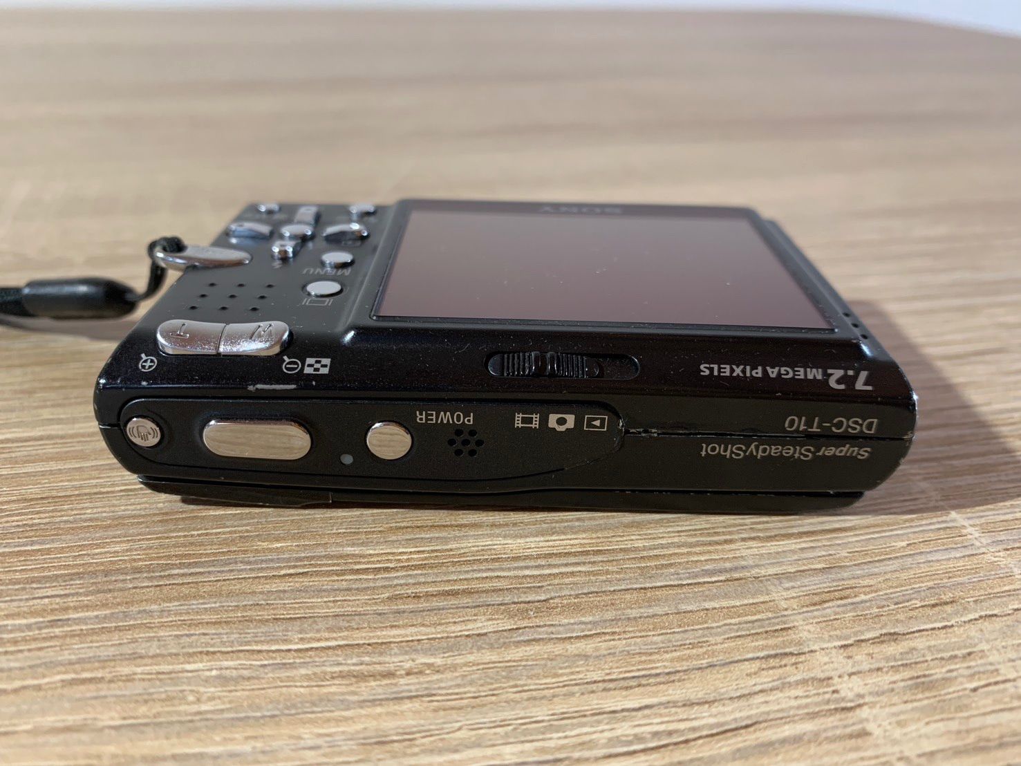 6537 Sony ソニー Cyber-shot DSC-T10 ブラック デジカメ 動作確認済み