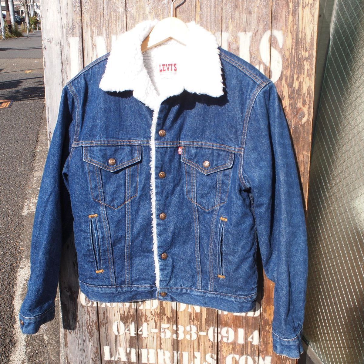 80 s Vintage LEVI S ビンテージ リーバイス 70608 裏ボア デニムジャケット Gジャン サード size US-38 R