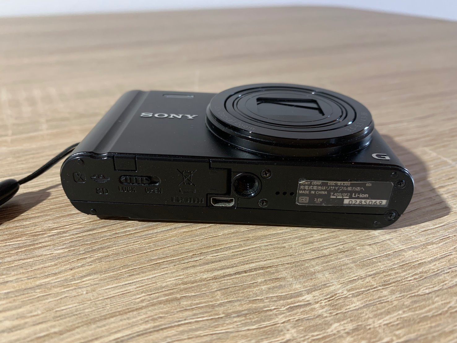 6539 Sony ソニー Cyber-shot DSC-WX300 ブラック デジカメ 動作確認