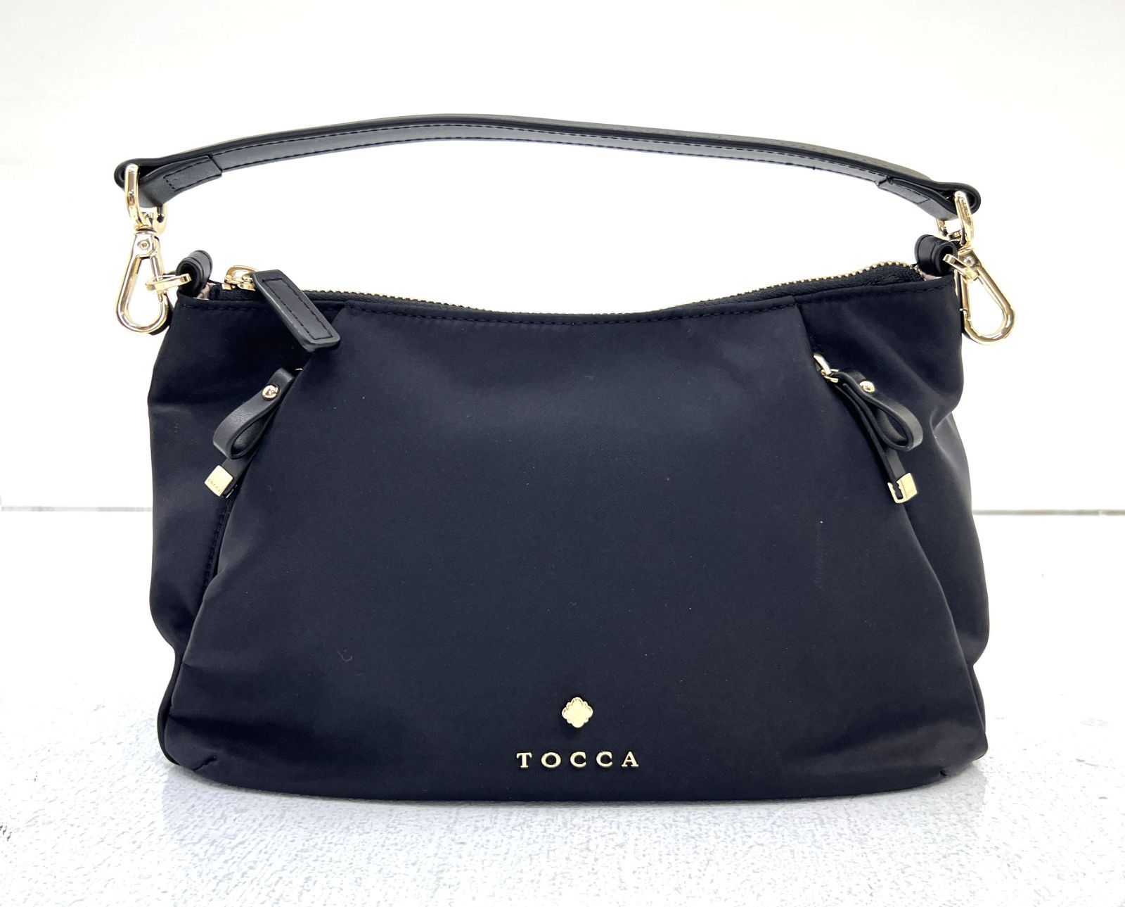 盛岡79-0119 TOCCA トッカ CRESCENT 2WAY NYLONBAG ナイロンバッグ ショルダーバッグ 80 レディース