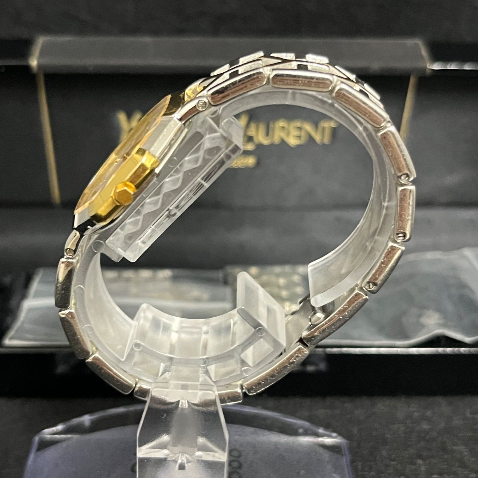 稼働品】Yves Saint Laurent イヴ・サンローラン腕時計 クォーツ
