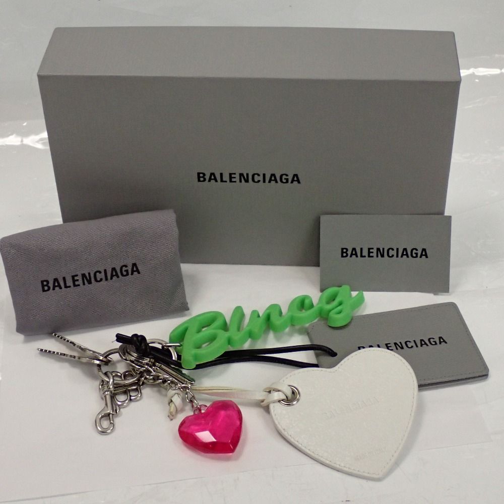 Th1001381 バレンシアガ Aki チャーム キーリング キーホルダー マルチ