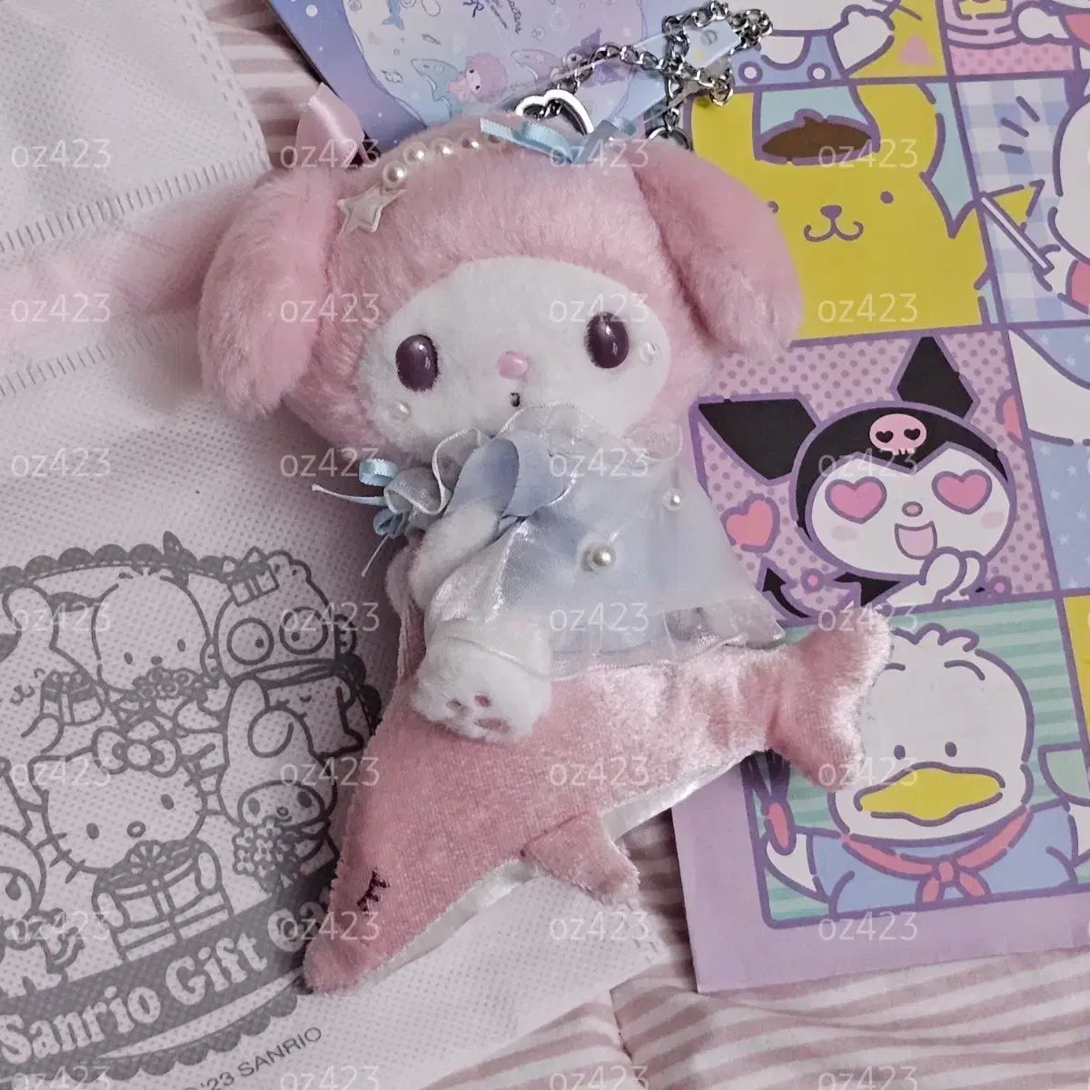 マイメロディ サンリオ 中華飯店 月のイルカ キーホルダー