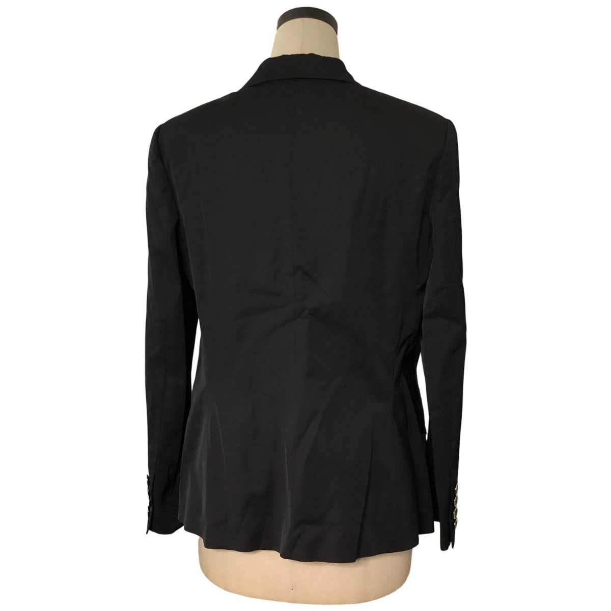 ダナ キャラン ニューヨーク DKNY テーラード ジャケット シングル 2つボタン ブラック 春秋 サイズ10 LL レディース T10558920