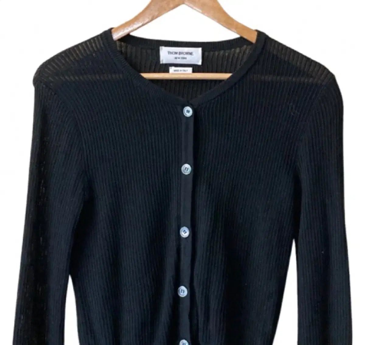  トム ブラウン ブラック ニット カーディガン 長袖 カーディガン ボレロ アンサンブル