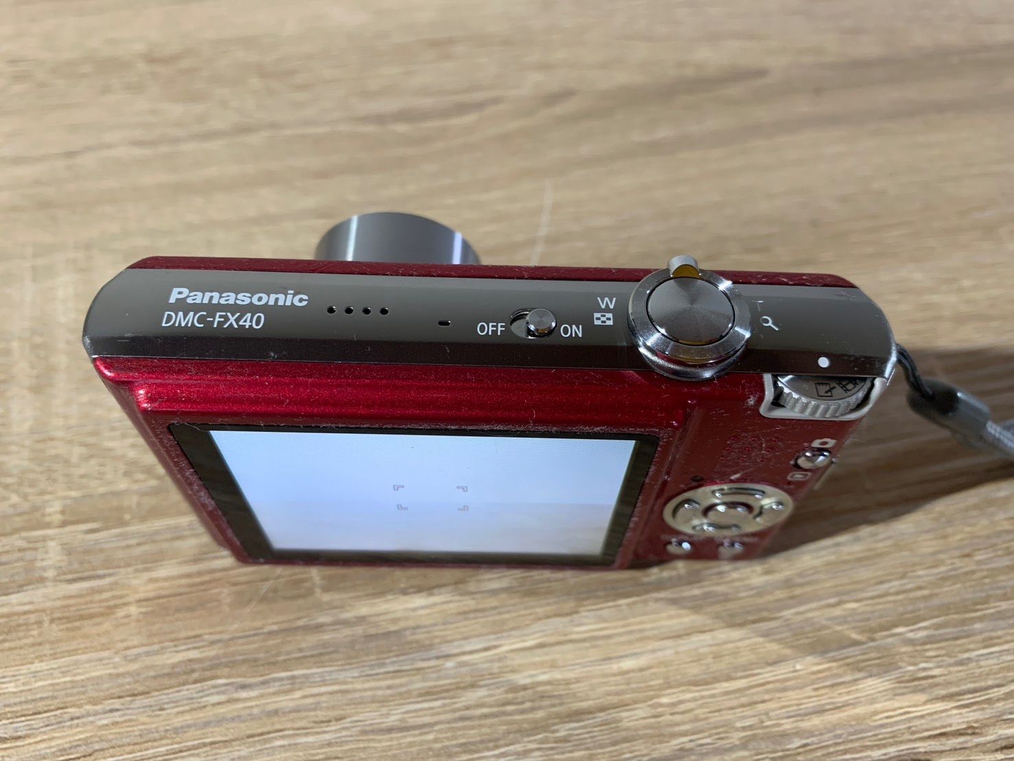 6543 Panasonic Lumix DMC-FX40 レッド デジカメ 動作確認済み - メルカリ