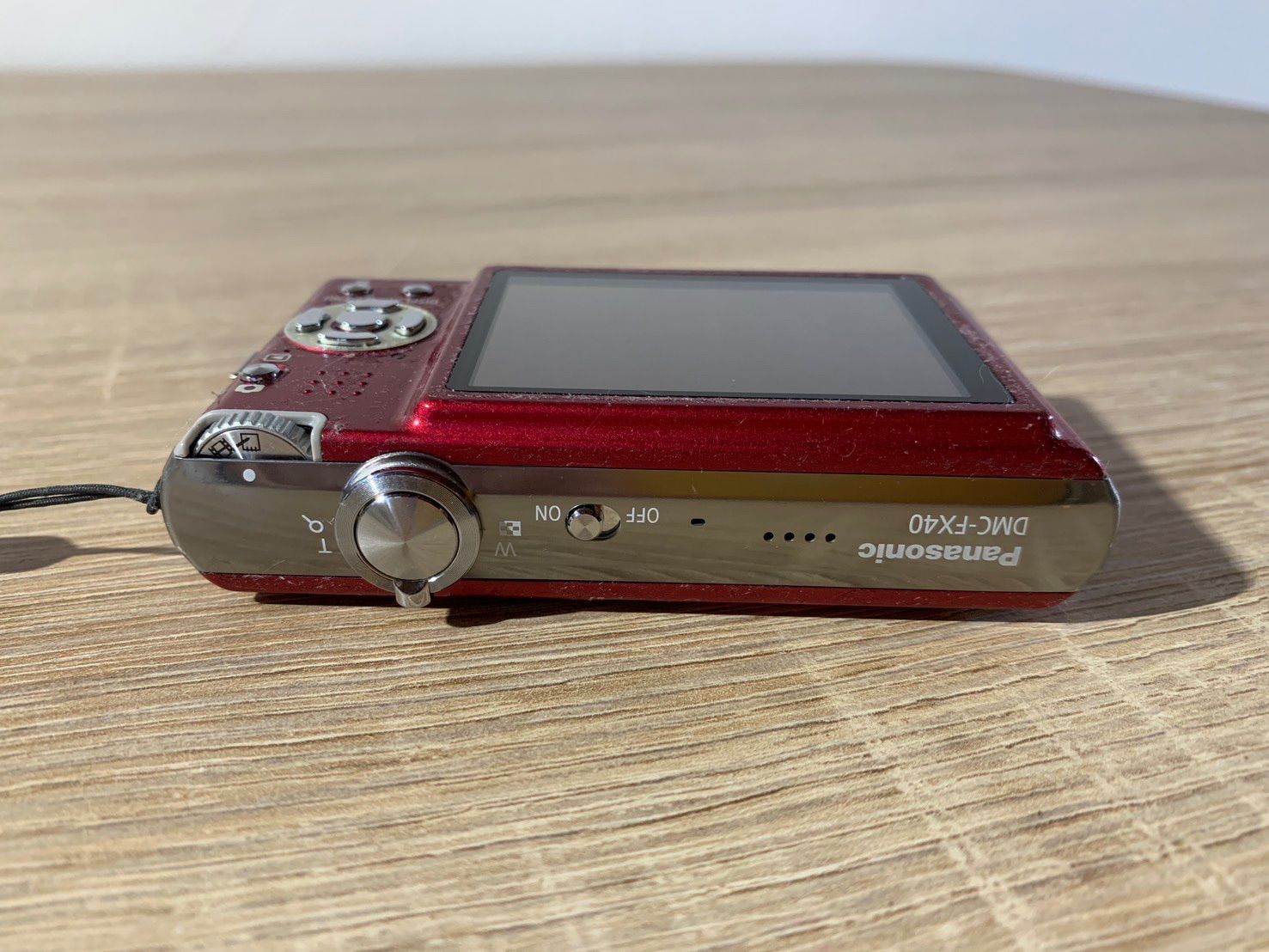 6543 Panasonic Lumix DMC-FX40 レッド デジカメ 動作確認済み - メルカリ