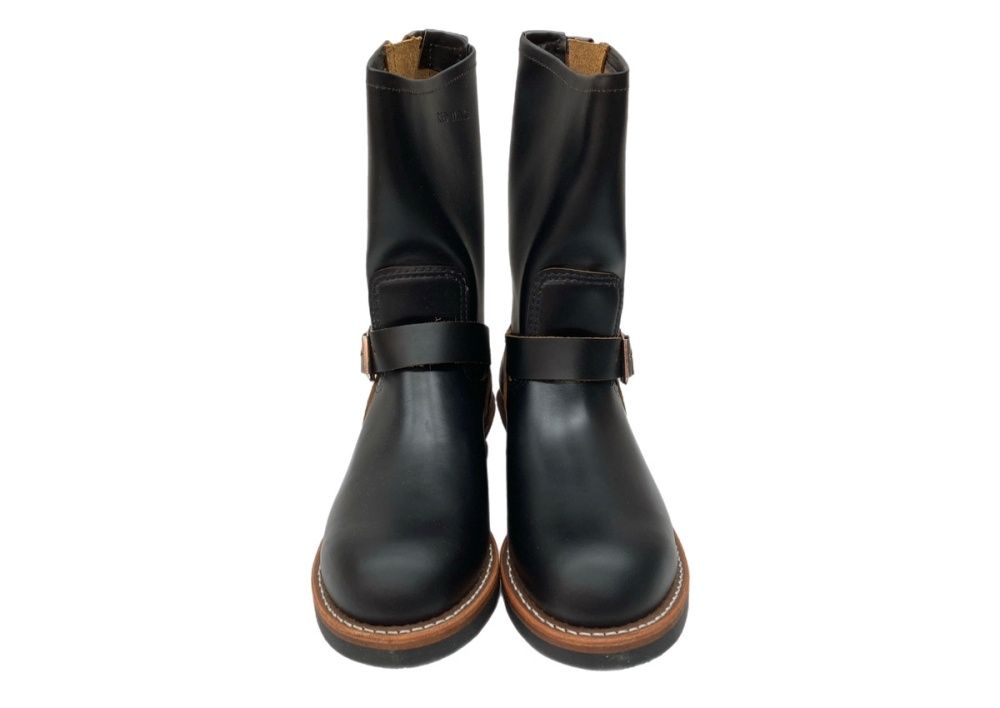 レッドウィング RED WING 11INCH ENGINEER BOOTS Stovepipe エンジニア ブーツ ストーブパイプ ロング バイク 革靴 シューズ 黒 2966 メンズ靴 ブーツ エンジニア ブラック サイズ 8D 104S-1053