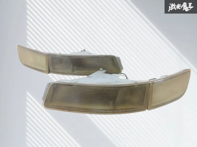 割れ無し!! TOYOTA トヨタ SW 20 MR 2 1996年式 ウインカーレンズ ライト ランプ 左右セット 17 棚11 1