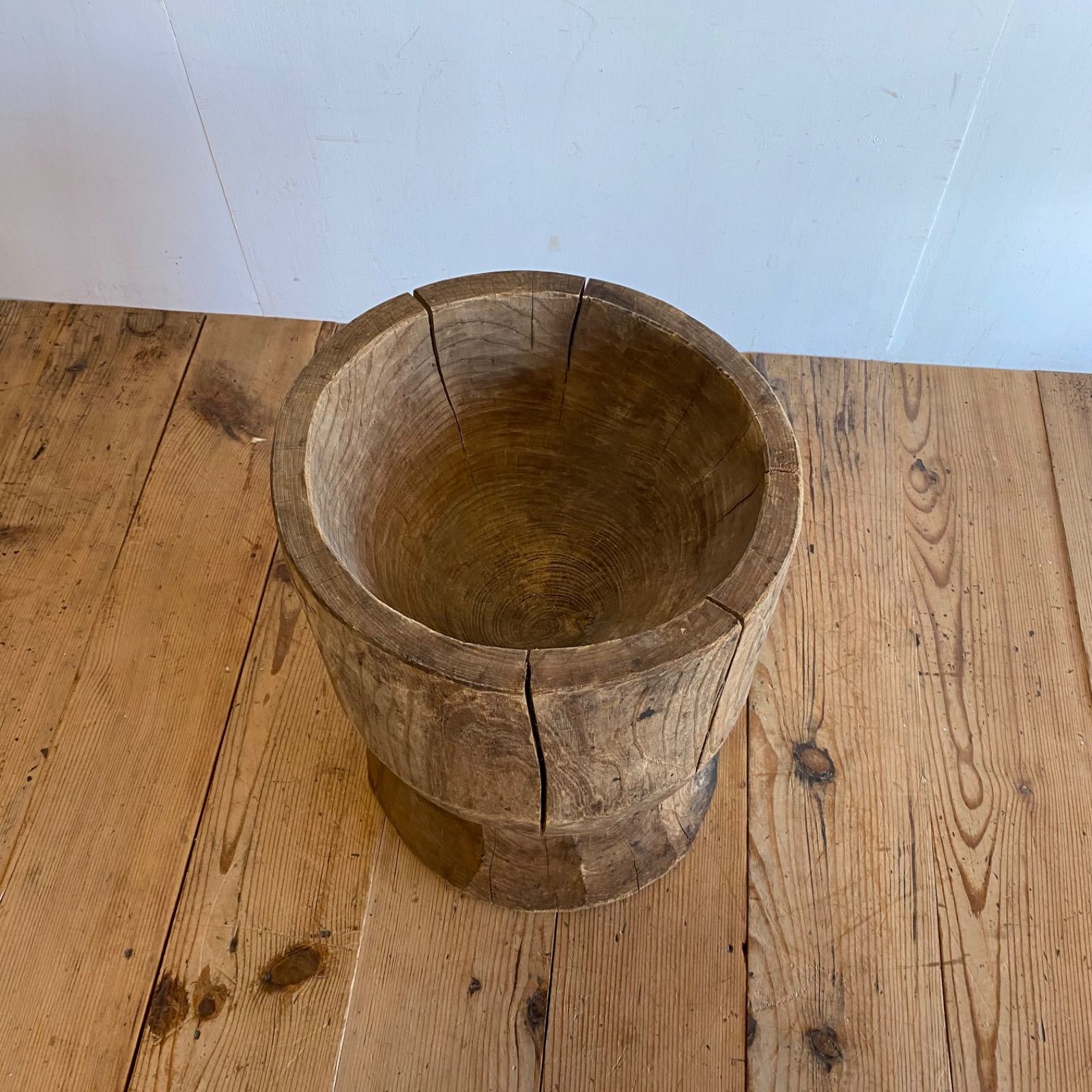 アンティーク 古道具 木臼 テーブル 花器 プランター スツール 古民家
