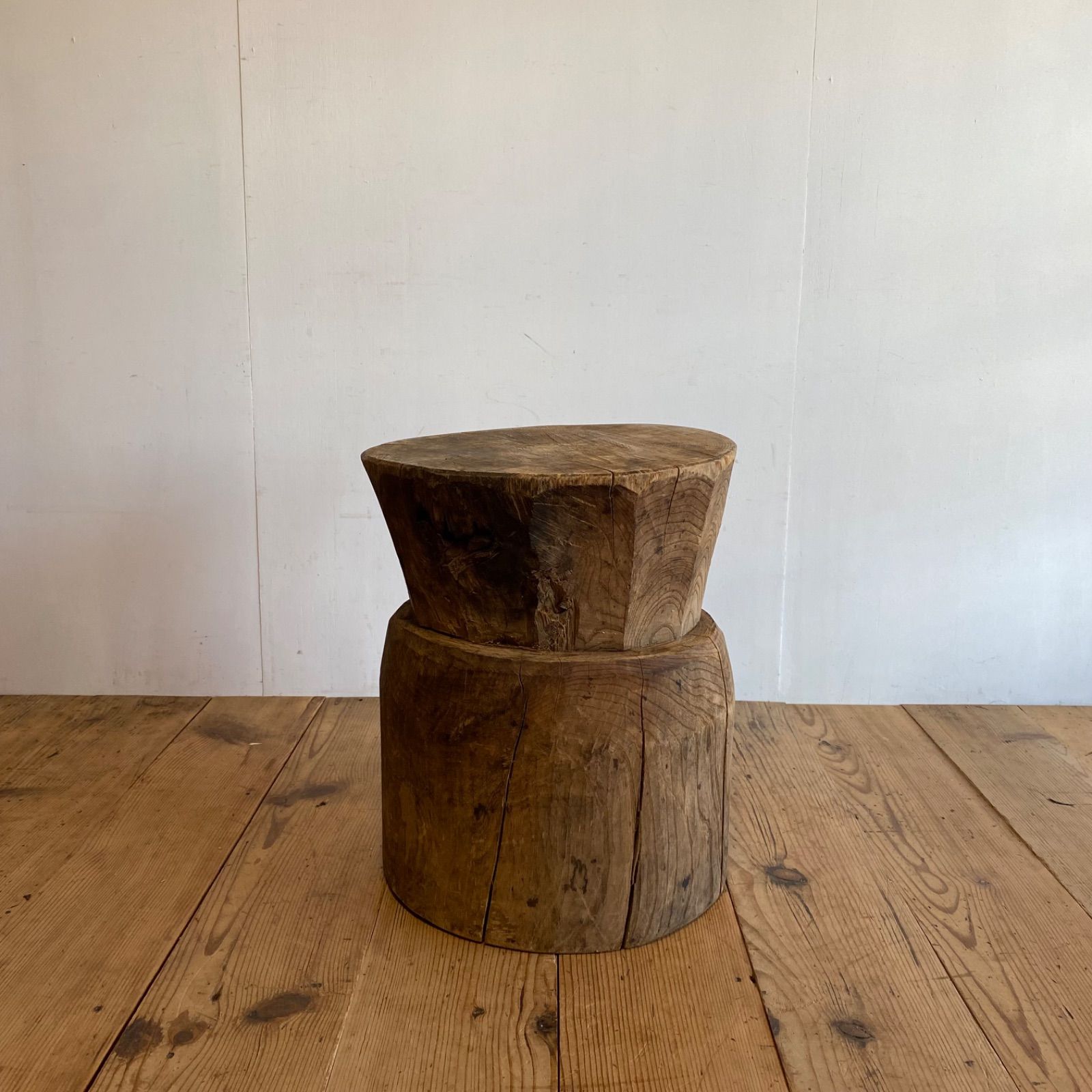 アンティーク 古道具 木臼 テーブル 花器 プランター スツール 古民家