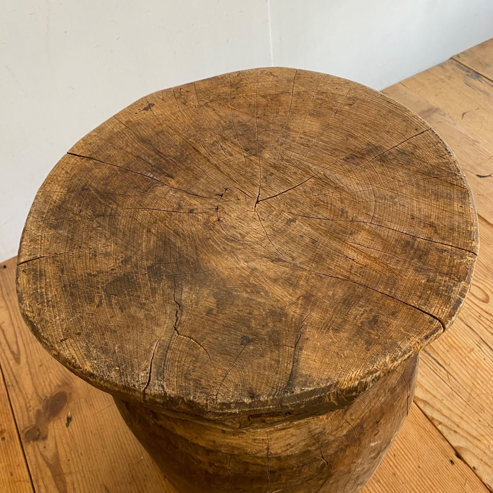 アンティーク 古道具 木臼 テーブル 花器 プランター スツール 古民家