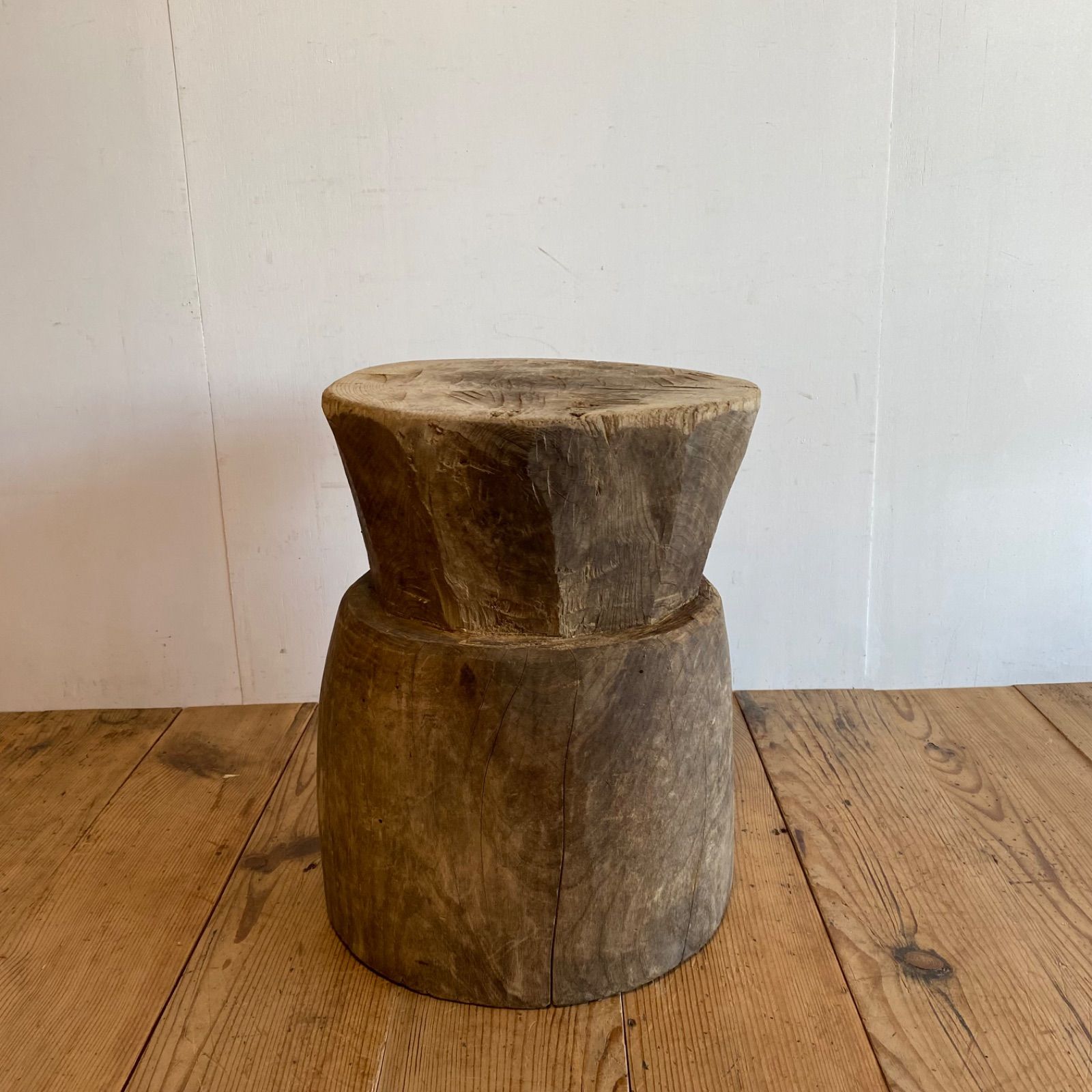 アンティーク 古道具 木臼  花器 テーブル プランター スツール 古民家 インテリア 什器 無垢材