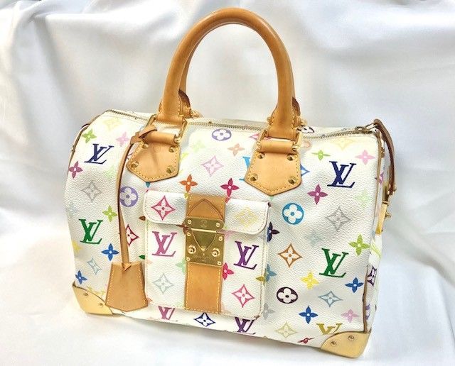 LOUIS VUITTON ルイヴィトン マルチ スピーディ30 ブロン M92643 村上隆 ボストンバッグ