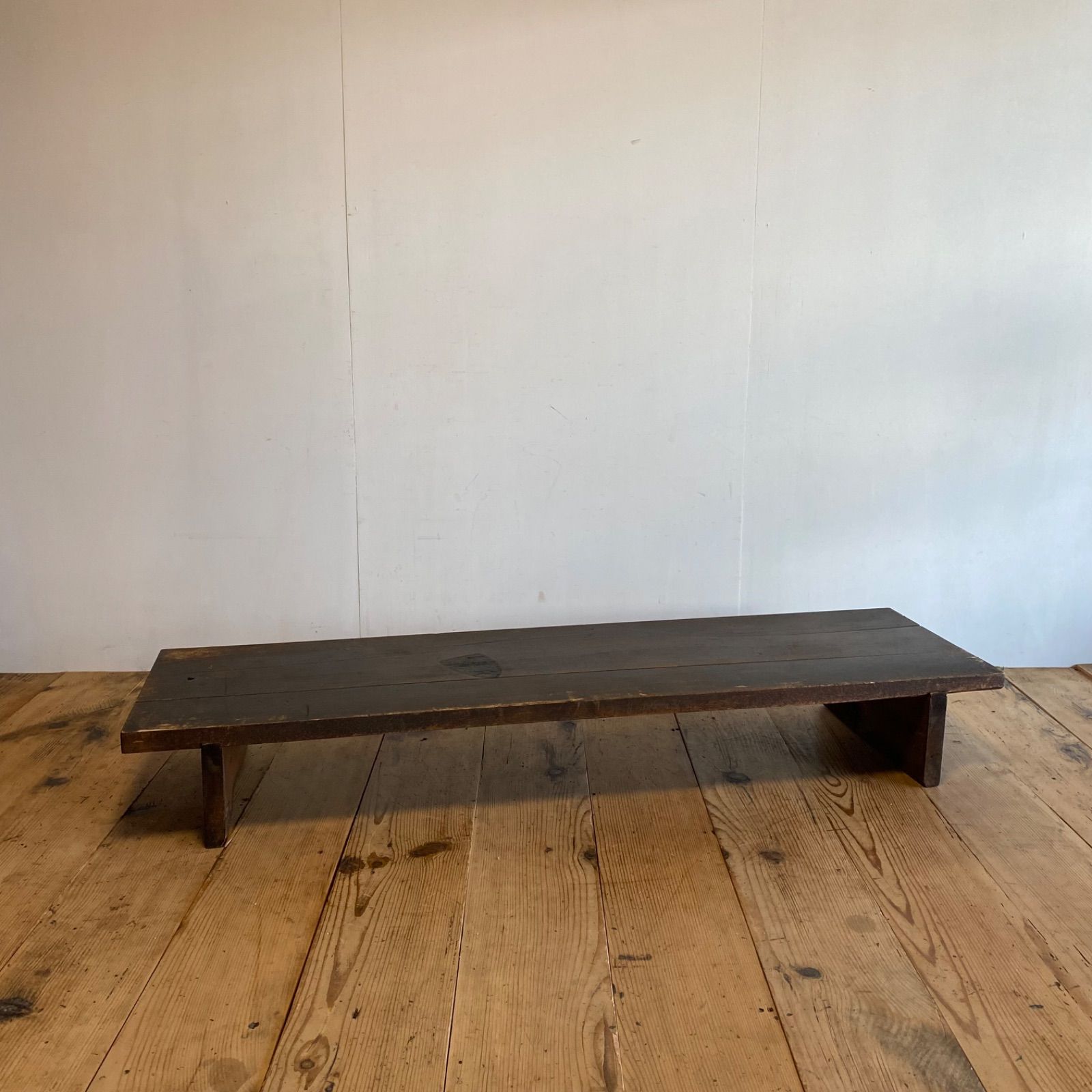 アンティーク 古道具 ローテーブル 裁ち台 板台 長板 ベンチ台