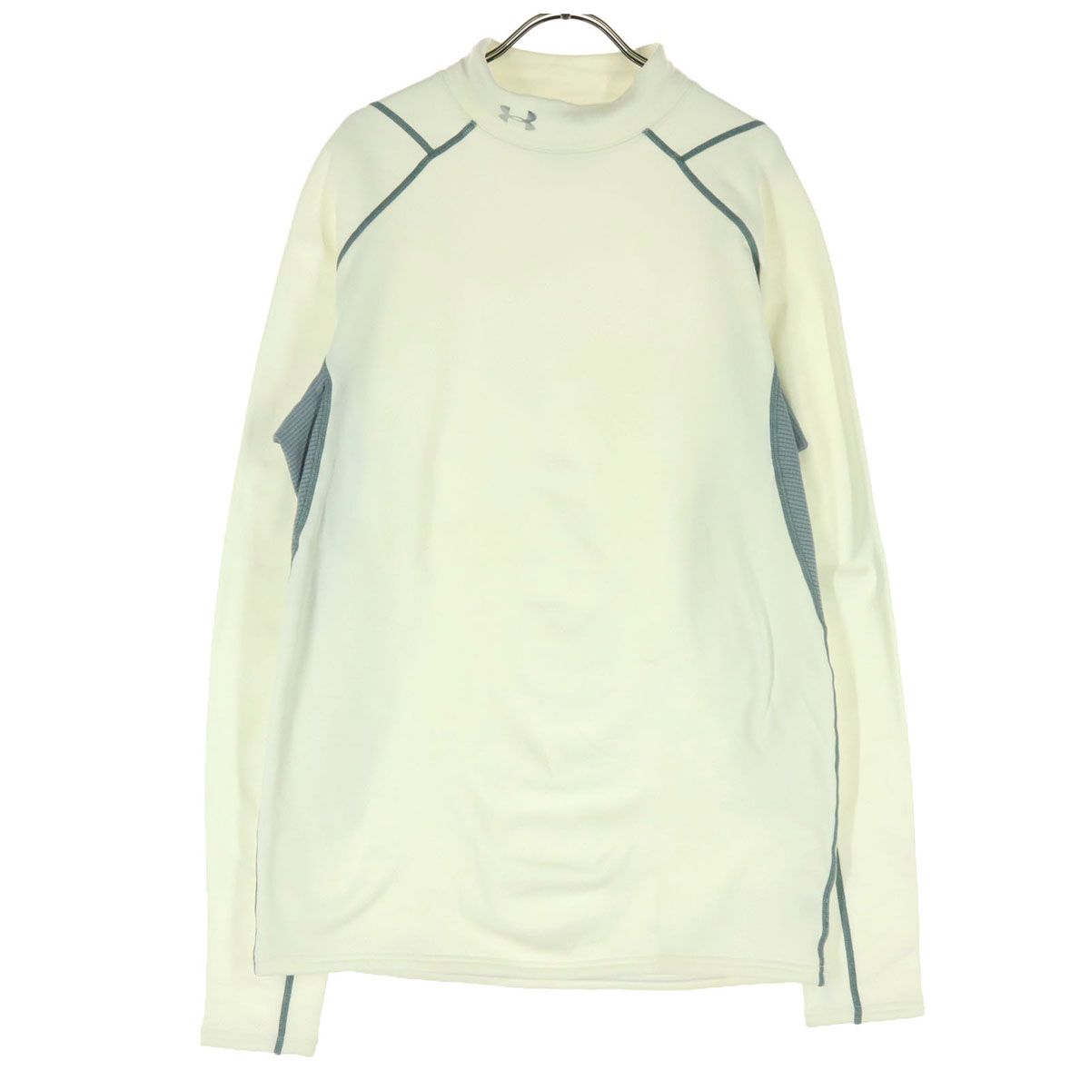 UNDER ARMOUR アンダーアーマー ワンポイントロゴ ゴルフ 長袖 ウェア XL ホワイト メンズ 古着