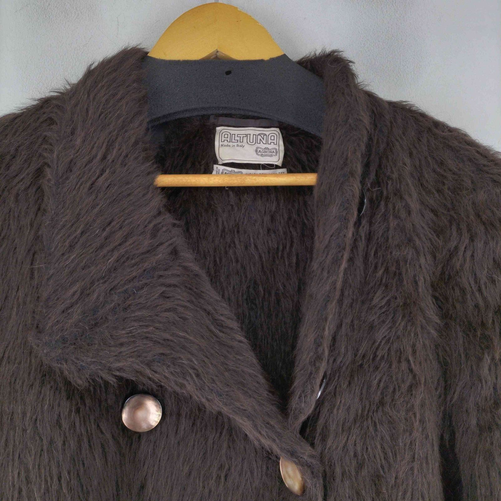 アニオナ AGNONA 90S MADE IN ITALY アルパカウール ダブル シャギー