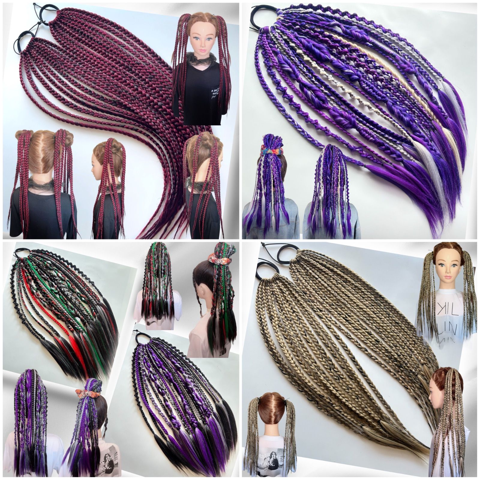  キッズ〜大人迄OK ユニセックス ヘアゴムエクステ ヘアゴム ヘアアクセサリー