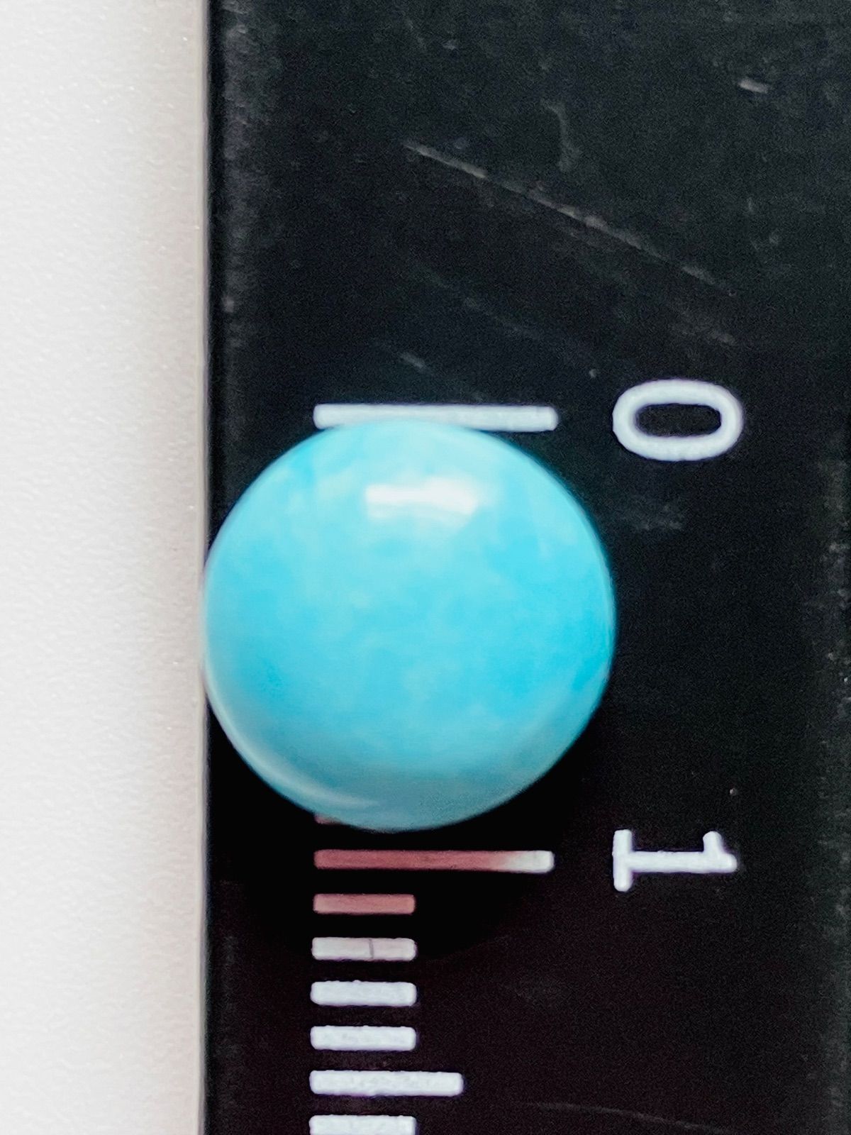 希少 アリゾナ産 ターコイズ　ビンテージ アリゾナ産モハベターコイズ[297] 29x19mm 15Cts ルース／天然石