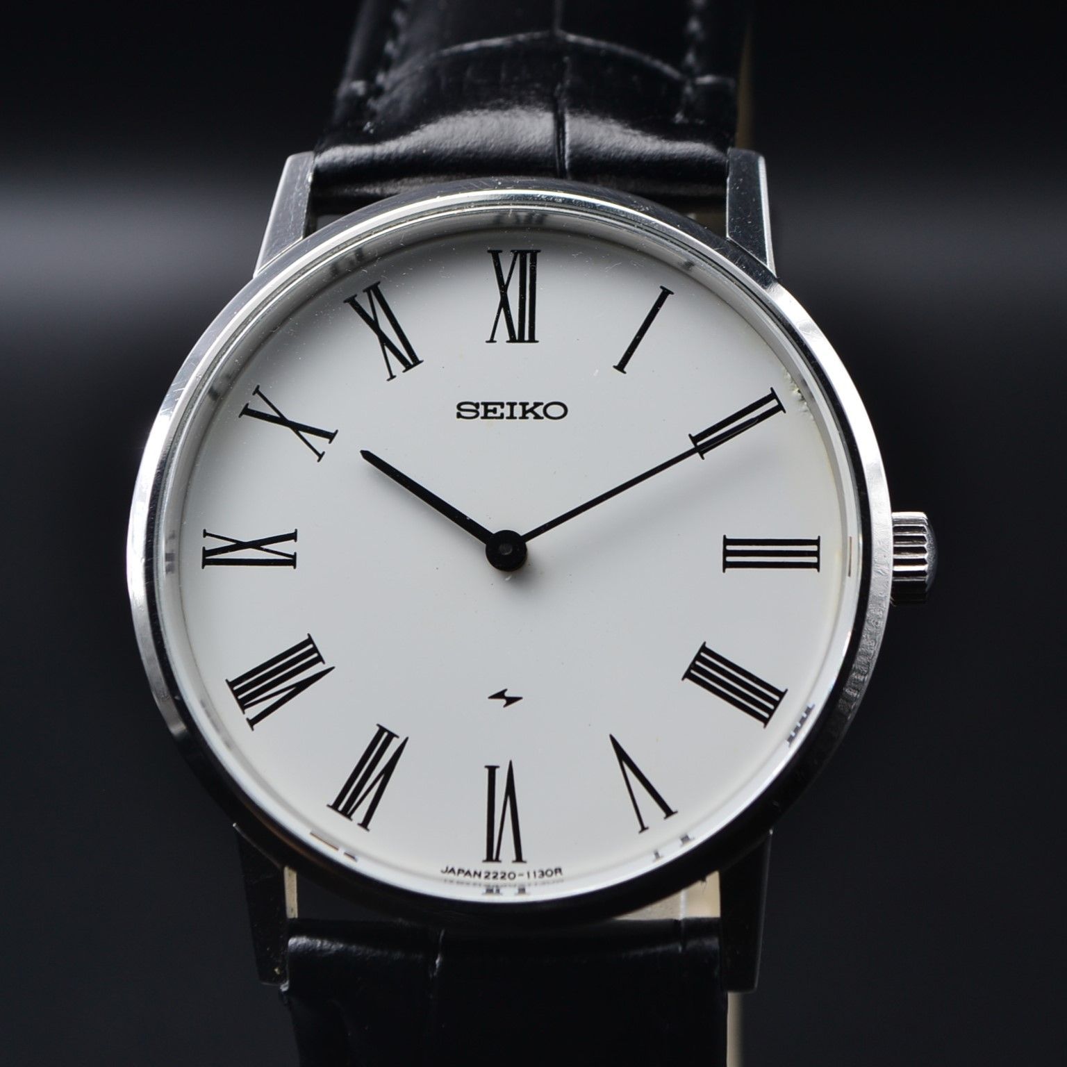 220 OH済 SEIKO シャリオ 2220 ホワイト ローマン