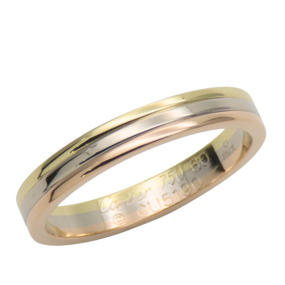 カルティエ リング 指輪 ヴァンドーム 60 K 18 YG PG WG 約5.3 g スリー ジュエリー メンズ 男性 CARTIER