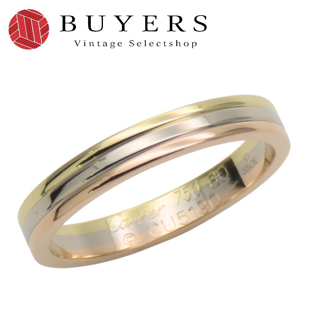 カルティエ リング 指輪 ヴァンドーム 60 K18YG K18PG K18WG 約5.3g スリー ジュエリー スリー メンズ 男性 CARTIER