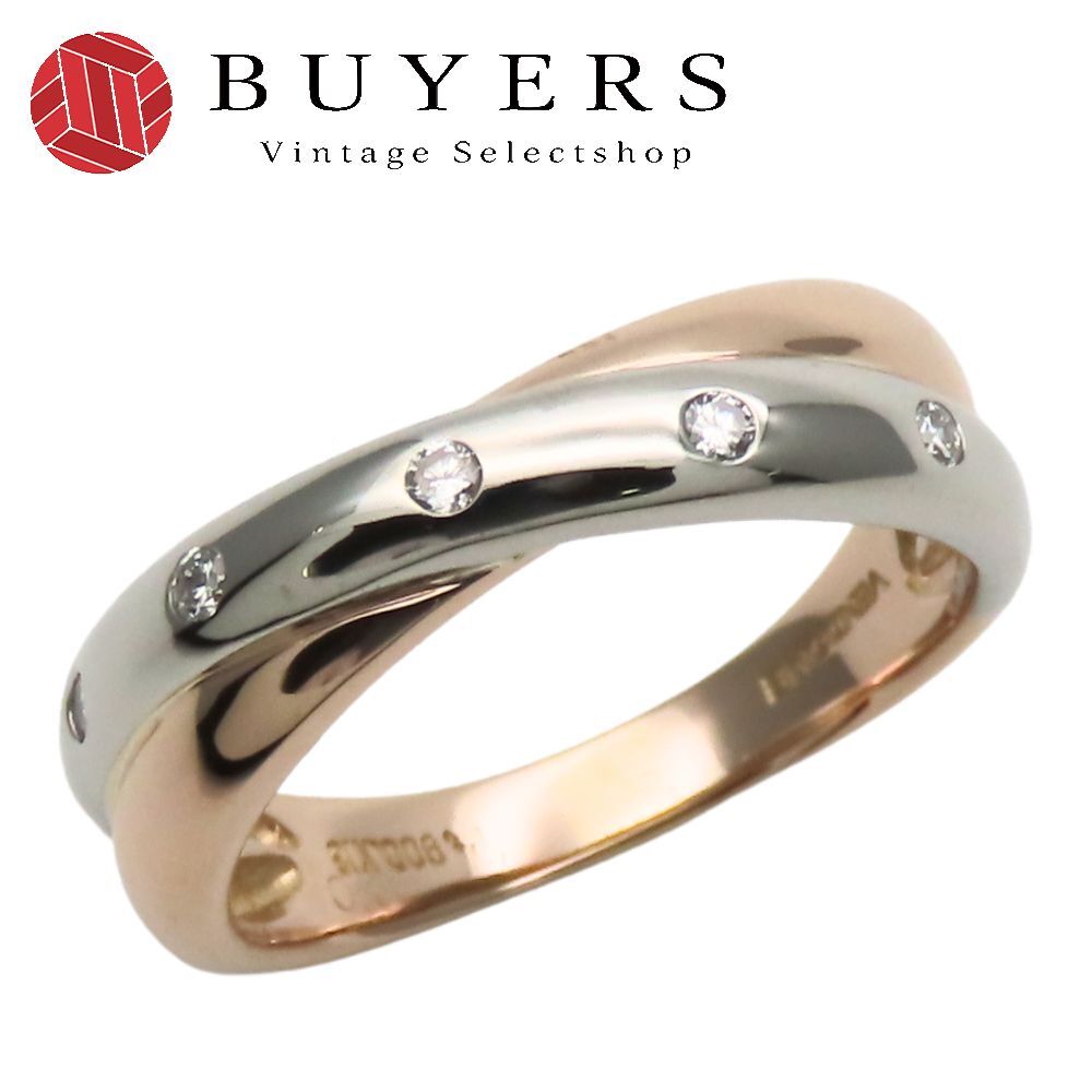 ヴァンドーム リング 指輪 Pt900 K18PG ダイヤモンド 約6.2g プラチナ ピンクゴールド 5PD ジュエリー レディース 女性 VANDOME