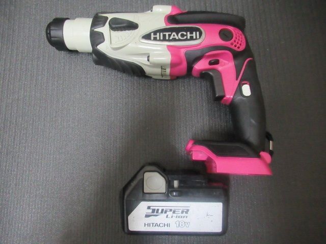 品 HITACHI 日立 HiKOKI ハイコーキ 18V 16㎜充電式ロータリーハンマードリル DH18DSL バッテリー3Ah 1個