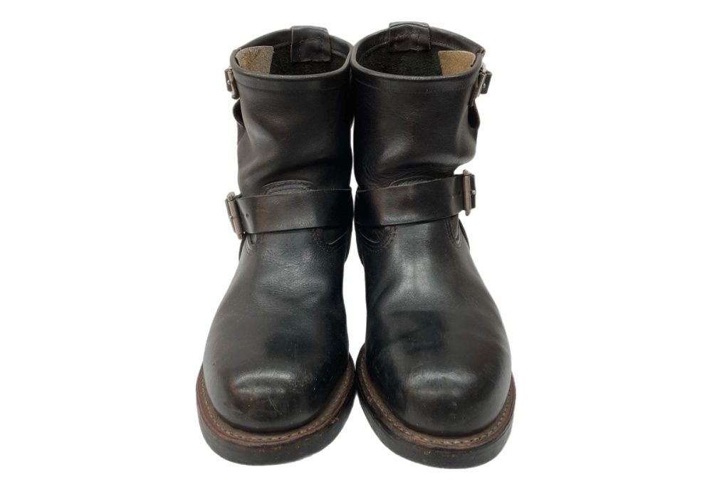 レッドウィング RED WING SHORT ENGINEER BOOTS ショート エンジニア ブーツ バイク 革靴 シューズ 黒 8182 メンズ靴 ブーツ エンジニア ブラック サイズ 7D 104S-1054