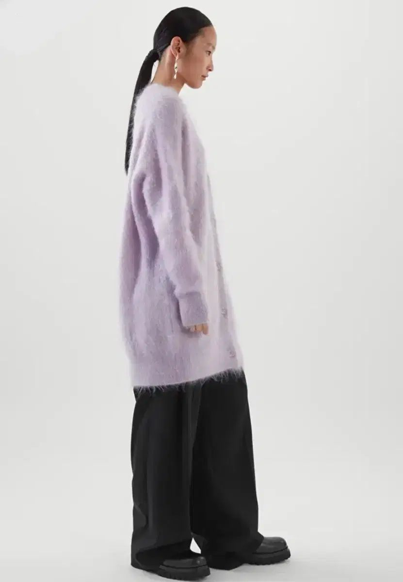  COS モヘア カーディガン ライラック 長袖 カーディガン ボレロ アンサンブル