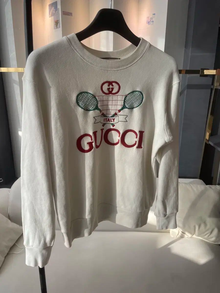 グッチ テニス 刺繍 ロゴ スウェット